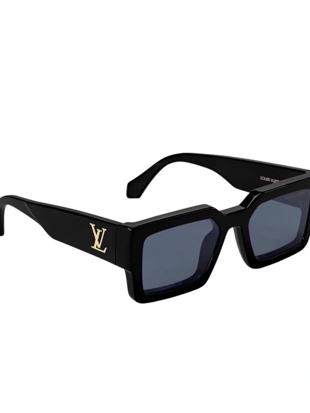 Louis Vuitton Black Sunglasses with Gold LV Accent